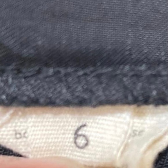 L'Agence Women's Black Crop Size 6 - Picture 4 of 5